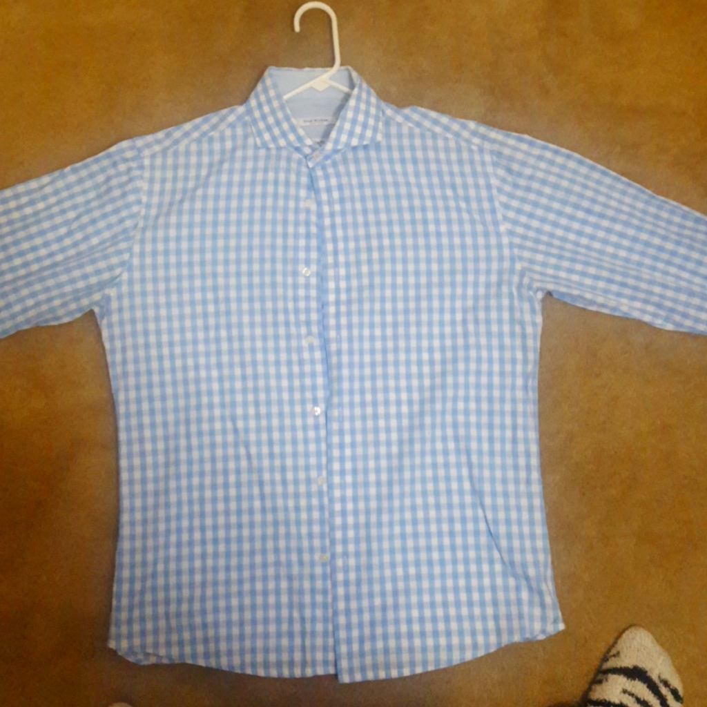 Light Blue Gingham Button Down